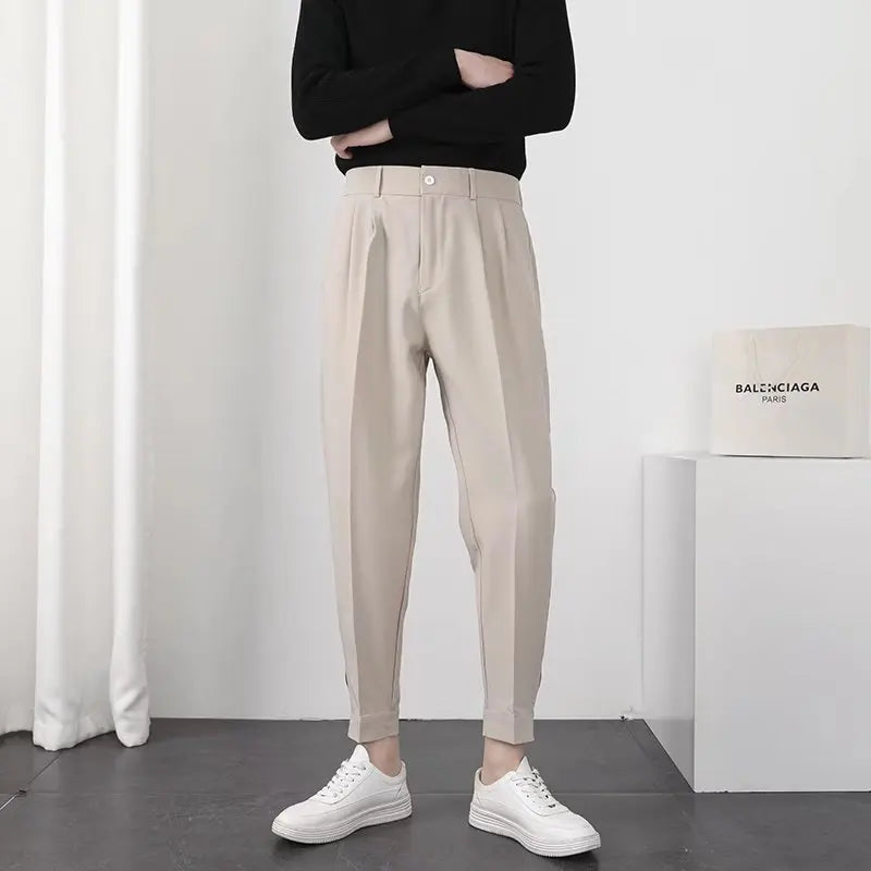 Baggy Anzughose Beige