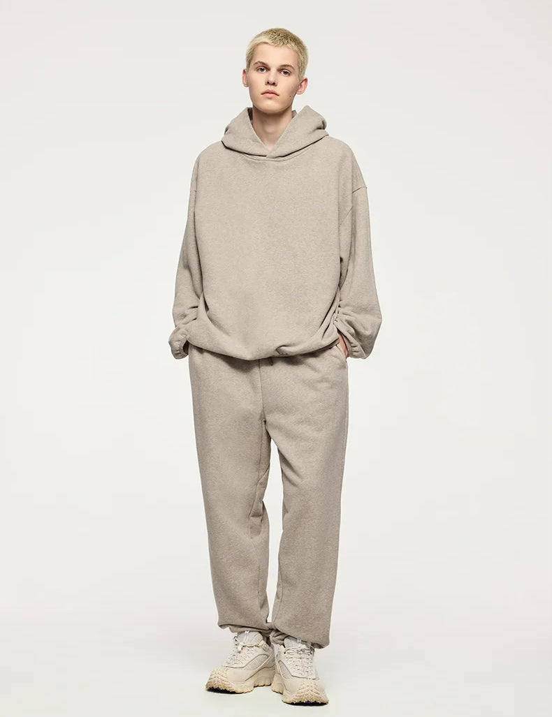 Baggy Jogginghose Gym Meliertes Grau