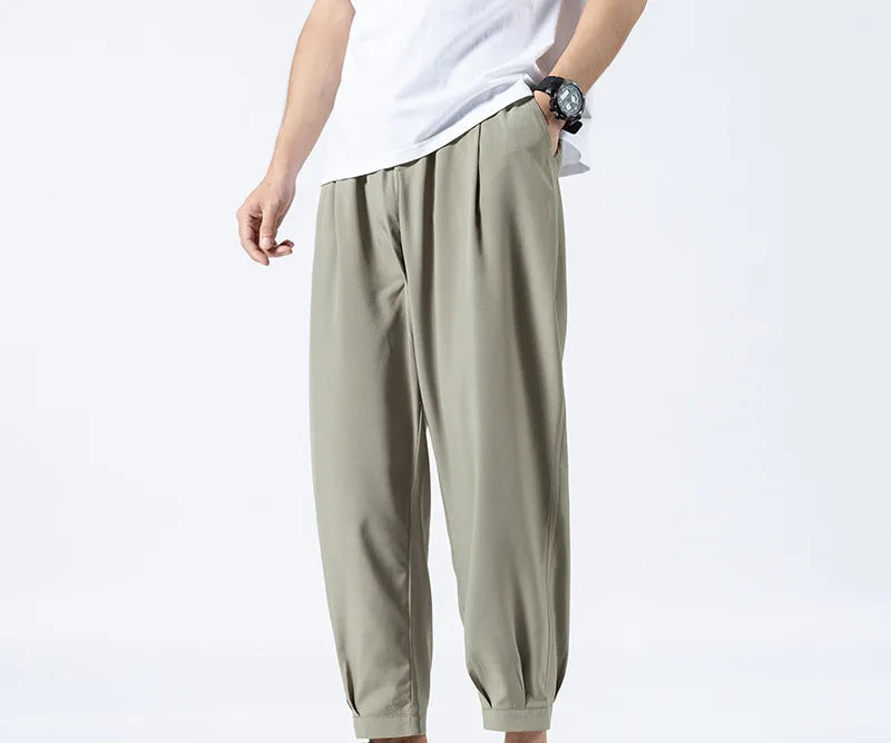 Baggy Leinenhose Männer