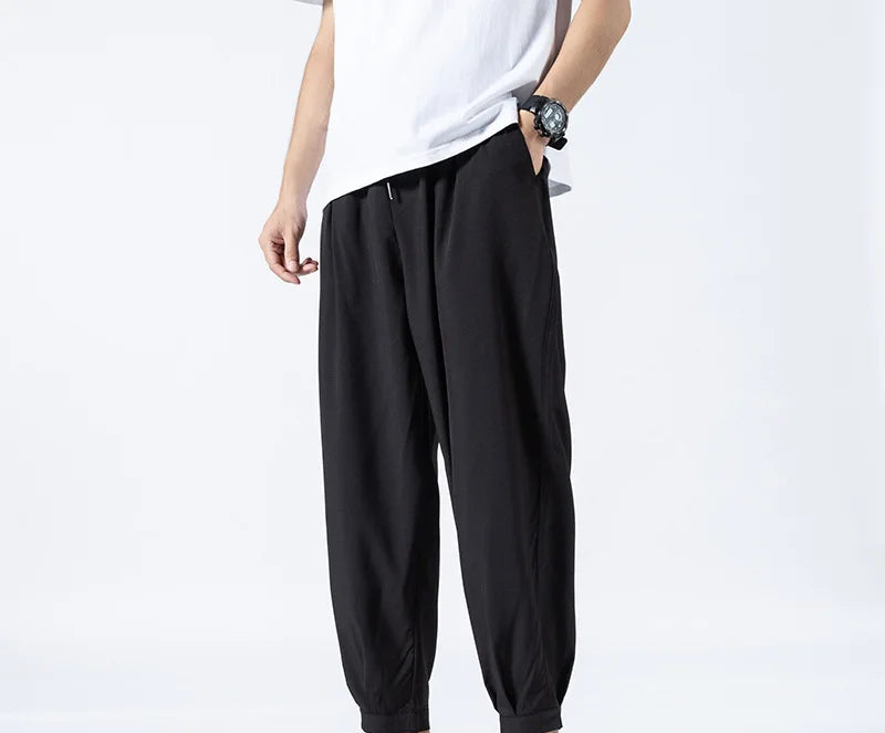 Baggy Leinenhose Männer
