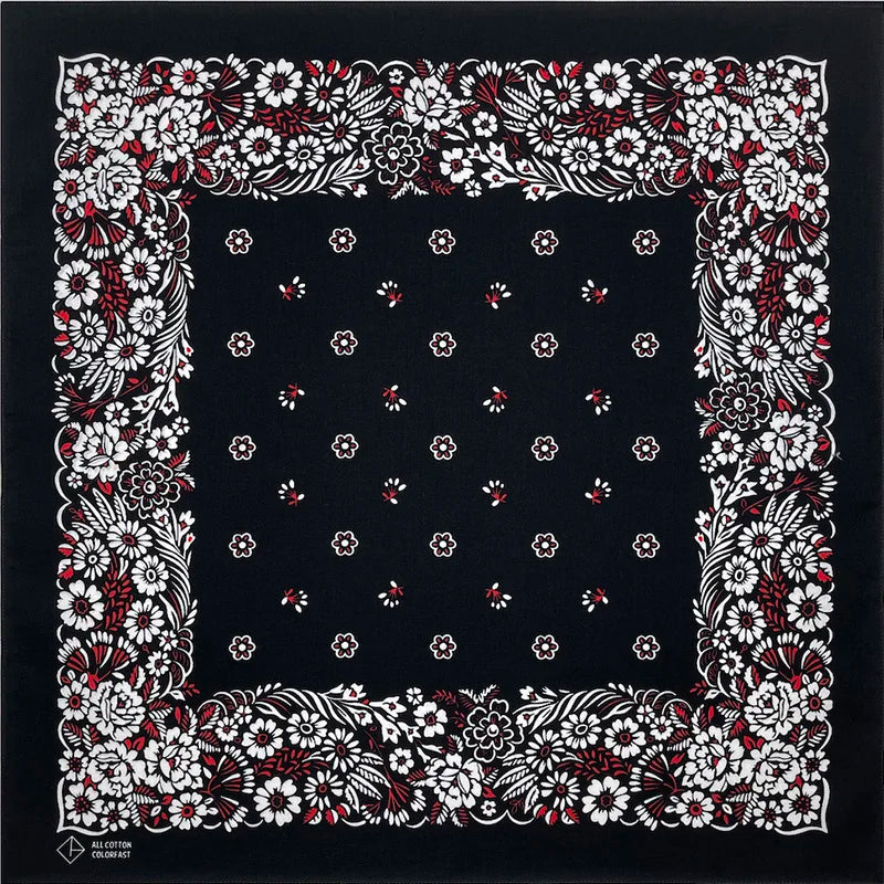 Bandana Baumwolle Schwarz