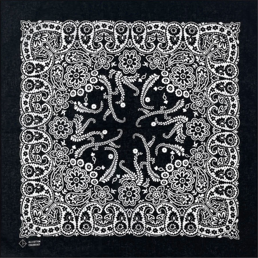 Bandana Schal Schwarz