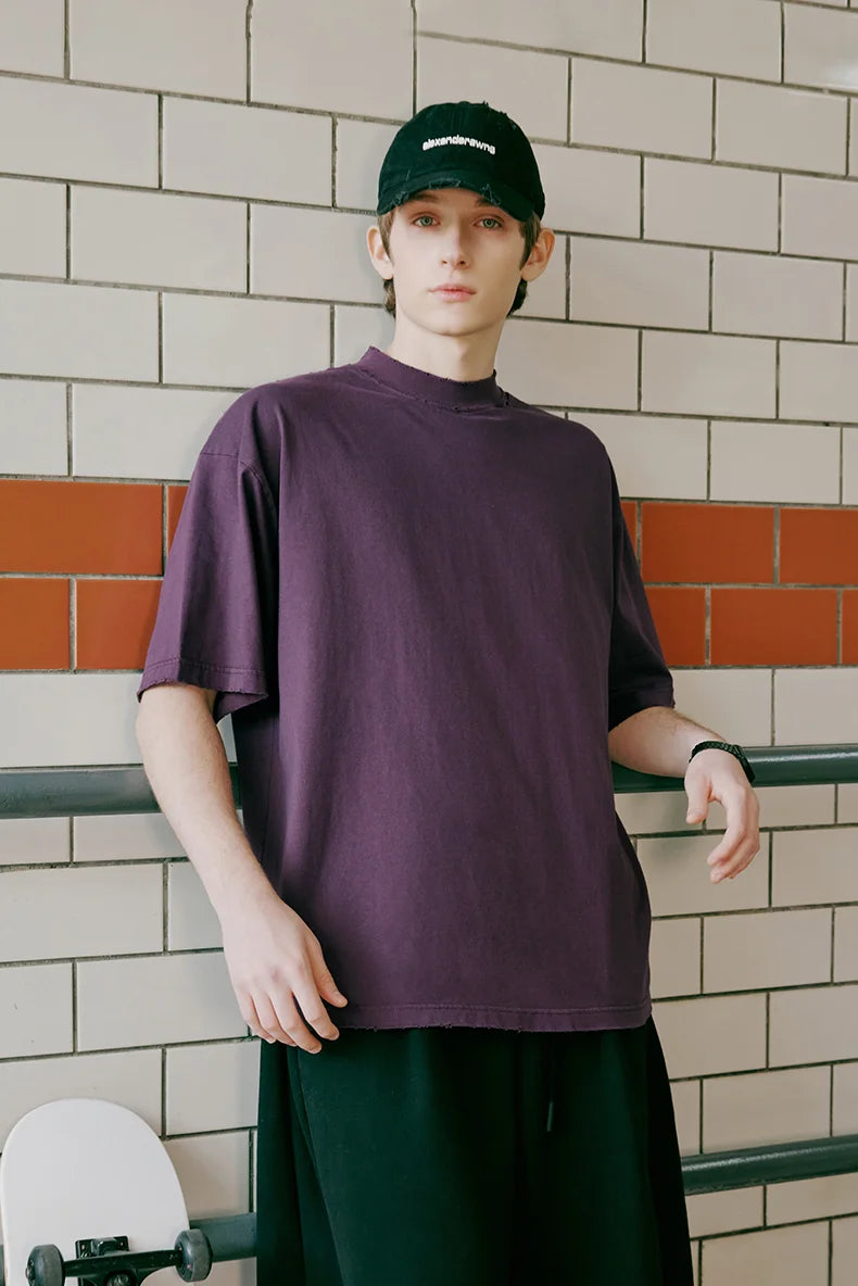 Basic T Shirt Herren Oversize