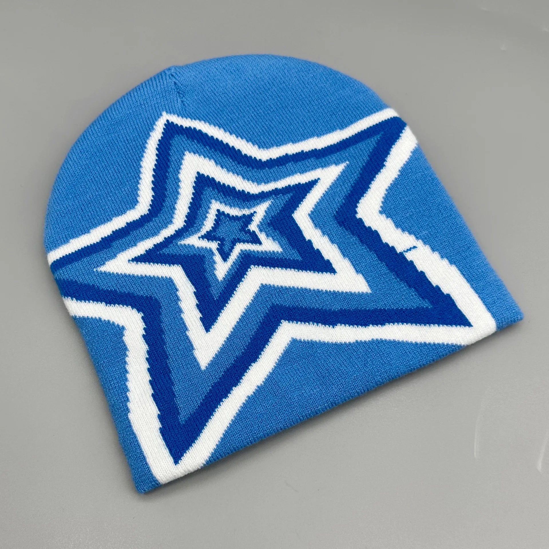 Beanie With Star Blau