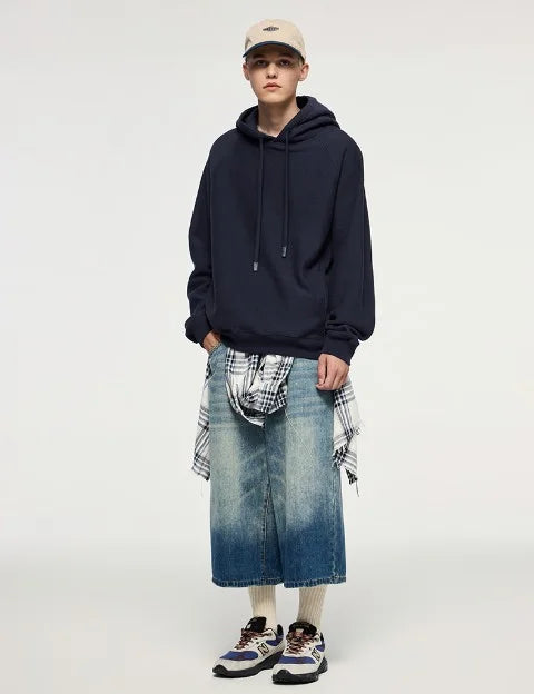 Fleece Hoodie Herren Oversize