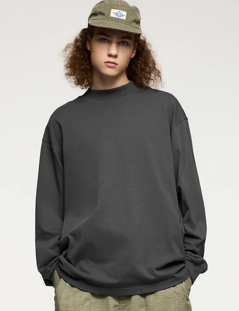 Herren Oversize Sweatshirt Dunkelgrau