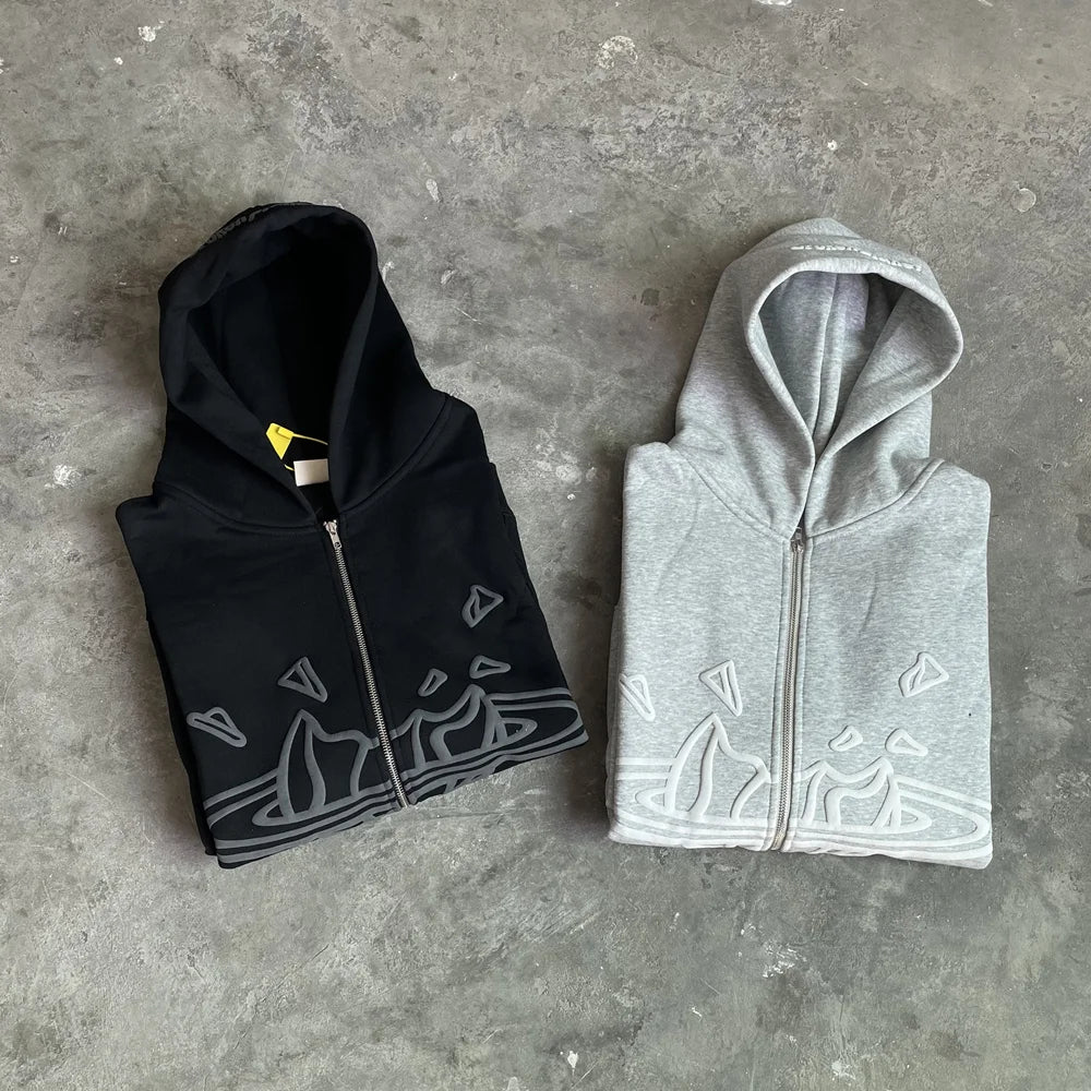 Y2K Zip Up Hoodie