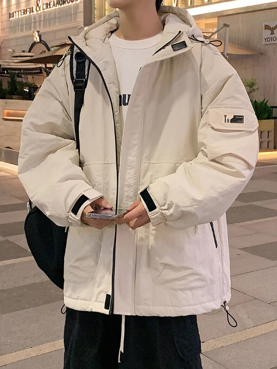 Jacke Herren Oversize Beige