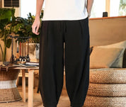 Leinenhose Männer Schwarz