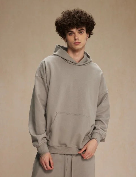 Oversize Hoodie Beige Herren