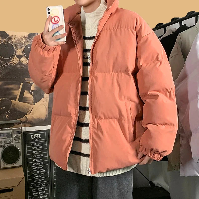  Oversize Puffer Jacke Herren Rot