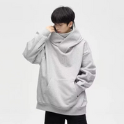 Oversized Techwear Hoodie Grau