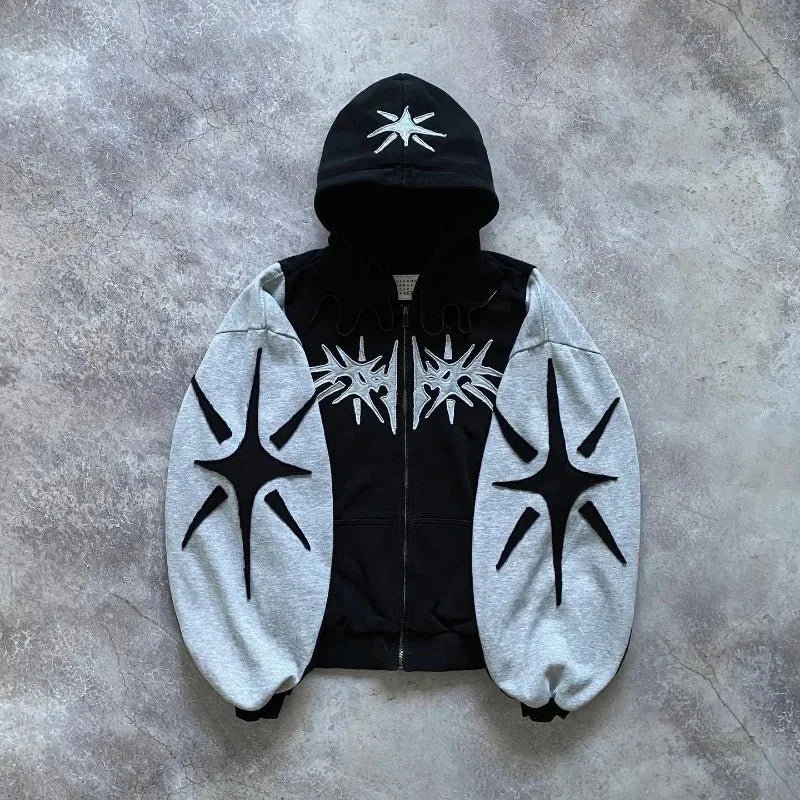 Oversized Zip Up Hoodie Y2K