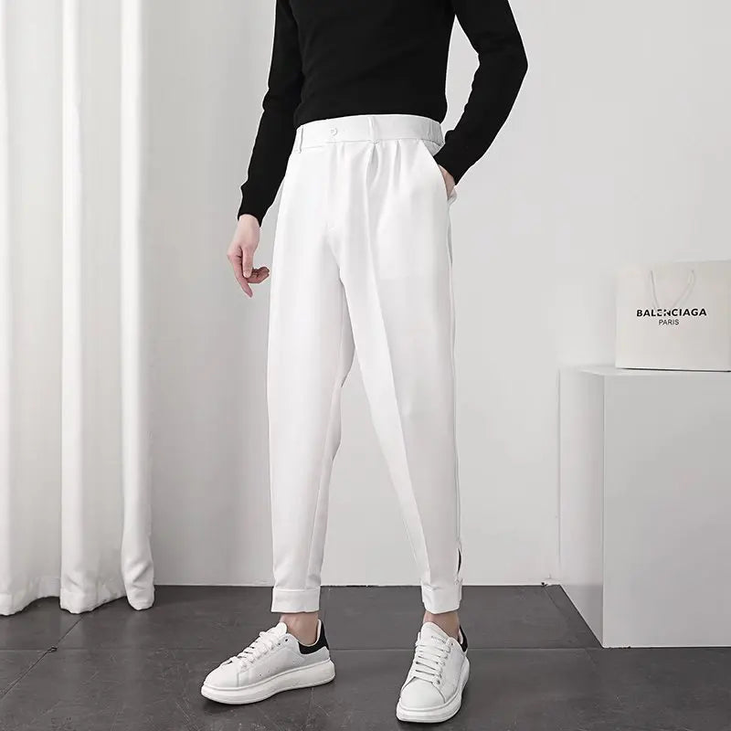 Baggy Anzughose Beige