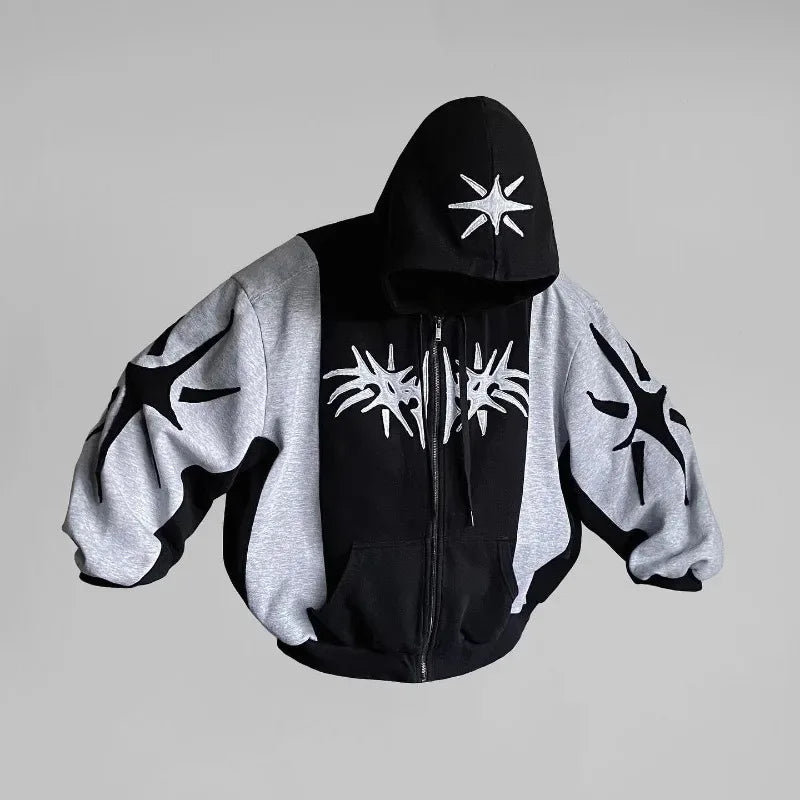 Oversized Zip Up Hoodie Y2K