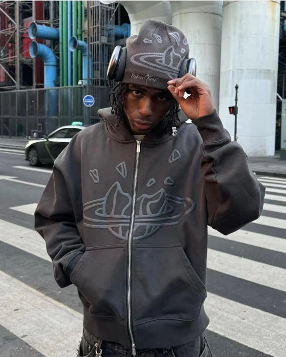 Y2K Zip Up Hoodie