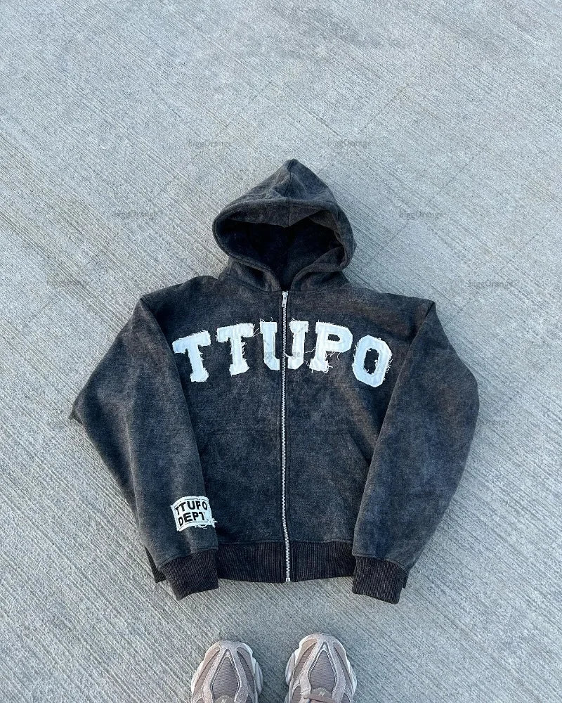 Zip Up Hoodie Y2K