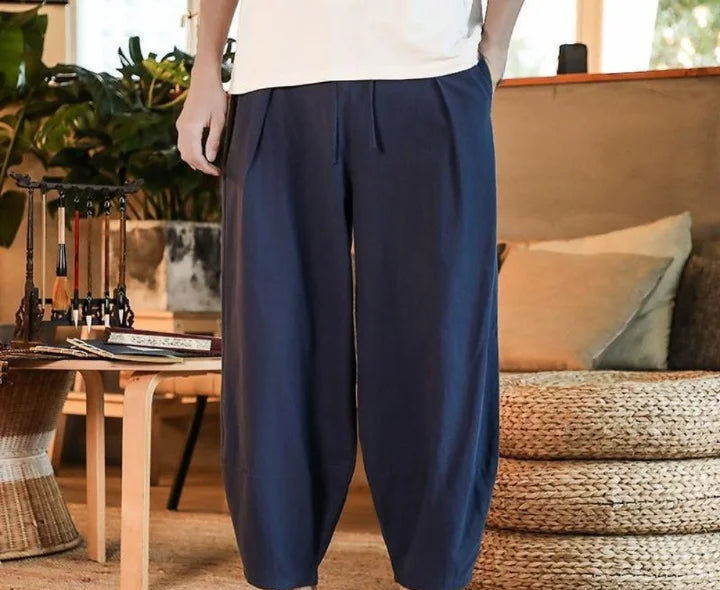 Leinenhose Männer Schwarz