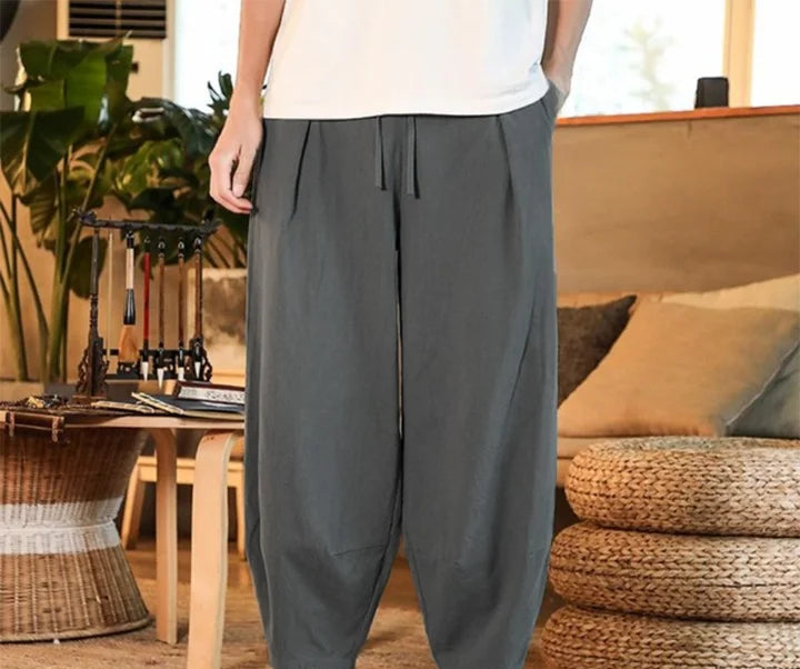 Leinenhose Männer Schwarz