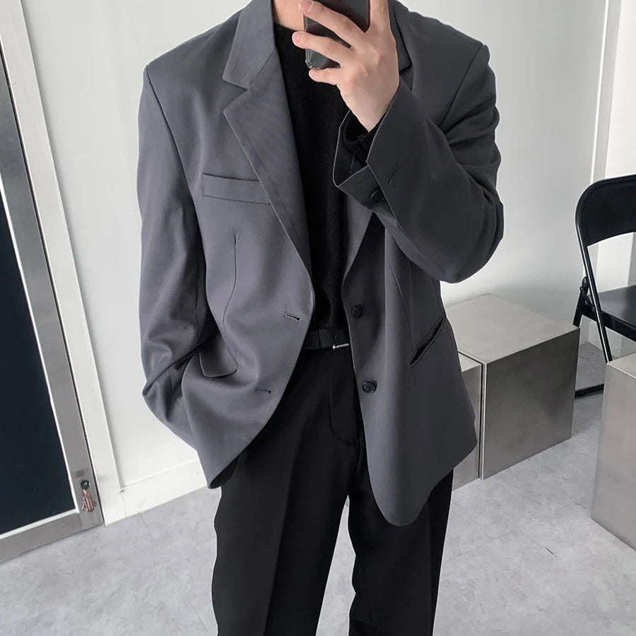 Oversize Anzug Schwarz